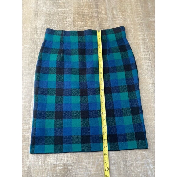 Chaps NWT Tartan Plaid Knit Pencil Straight Skirt Size Medium Preppy Academia - Picture 9 of 9